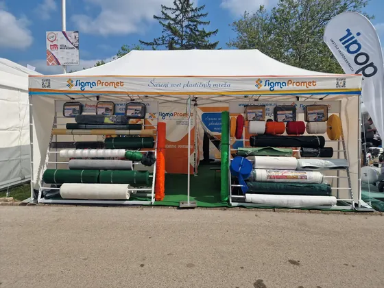 Šator sa asortimanom mreža, folija i platna